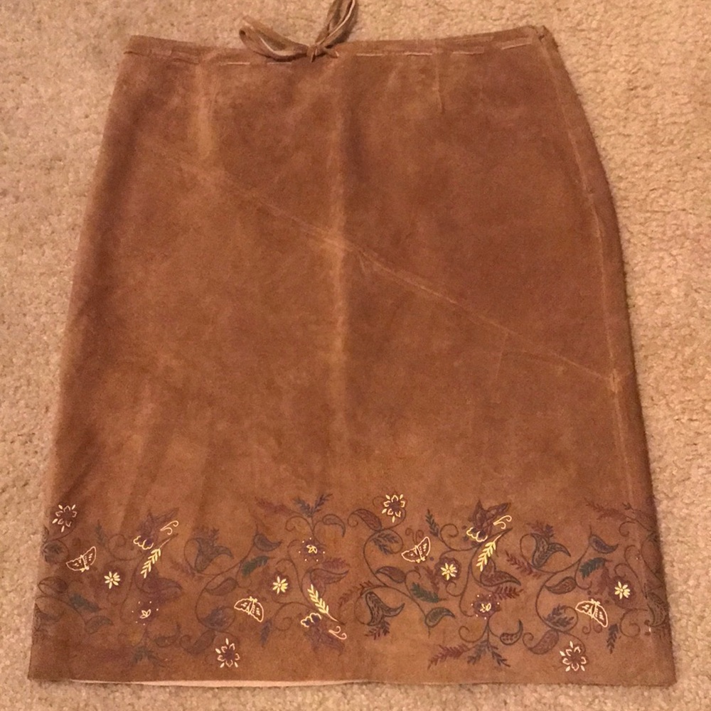 Express Women’s Suede Leather Skirt